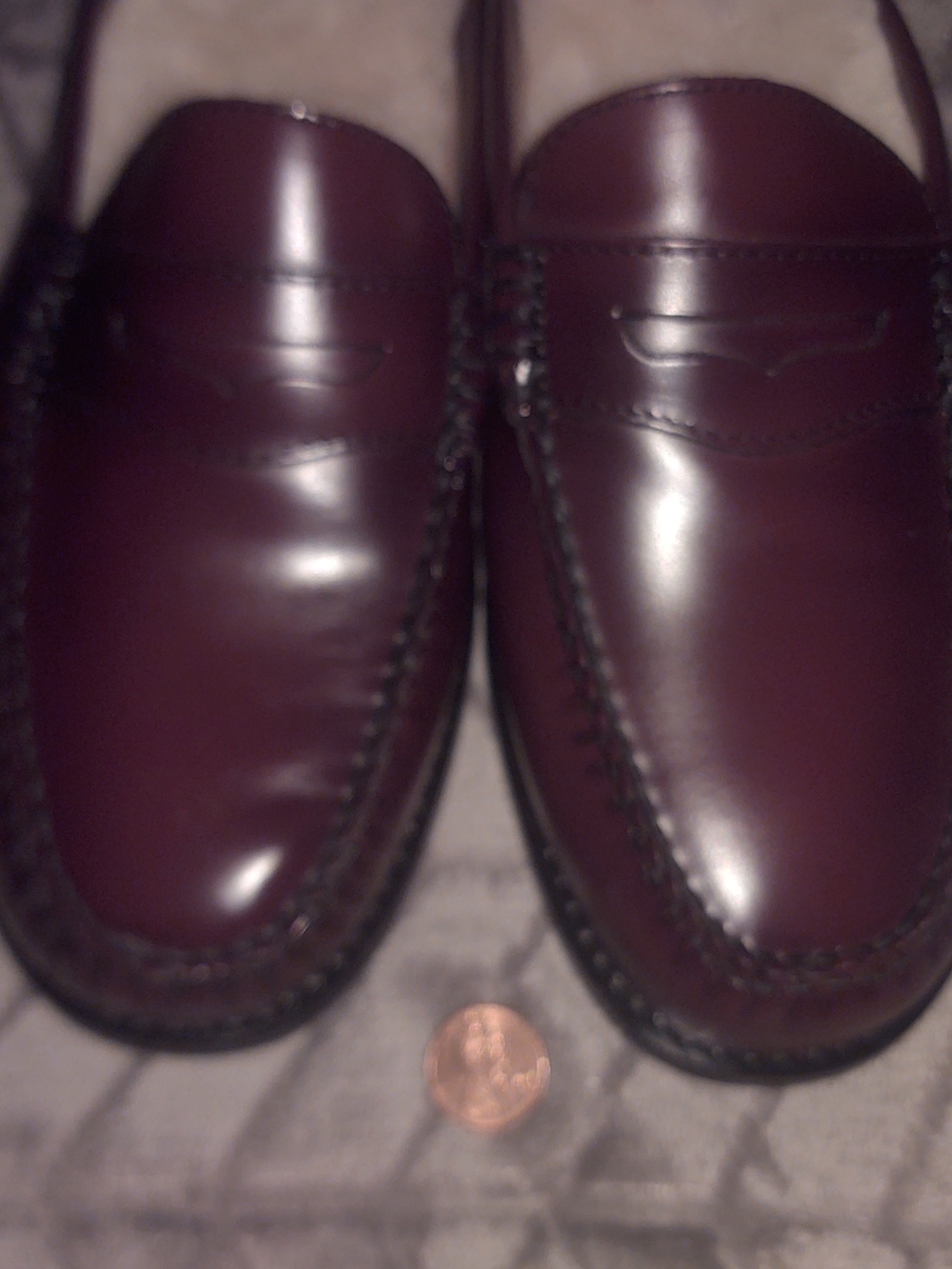 G.H. Bass Women's Original WEEJUNS Shearling-Lined Penny Loafer Mules. Size 9